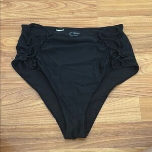 Black High-Waisted Bikini Bottom